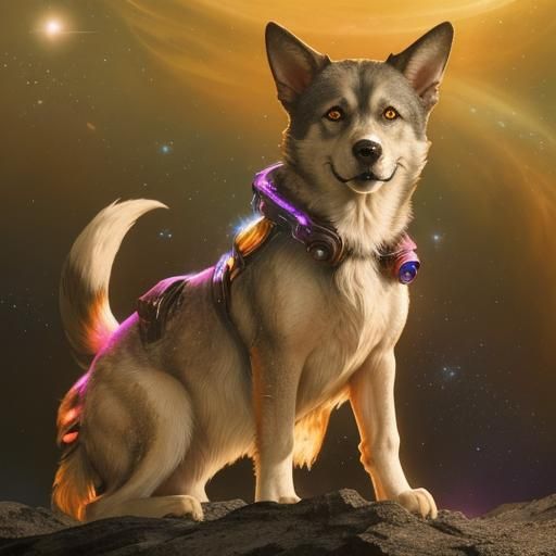 Dogs Floating in Space: Galactic Concept Art