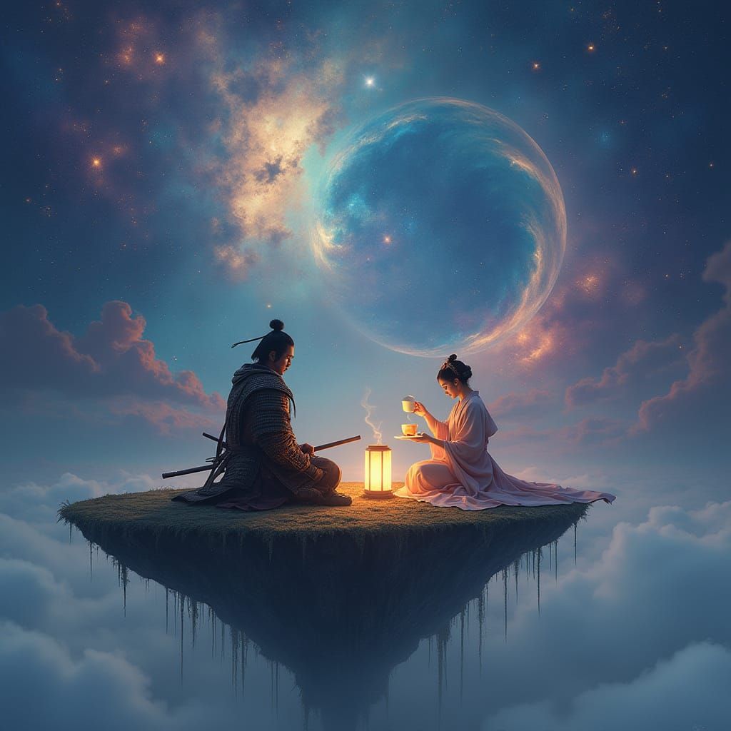 Samurai and Geisha Celestial Tea Ceremony