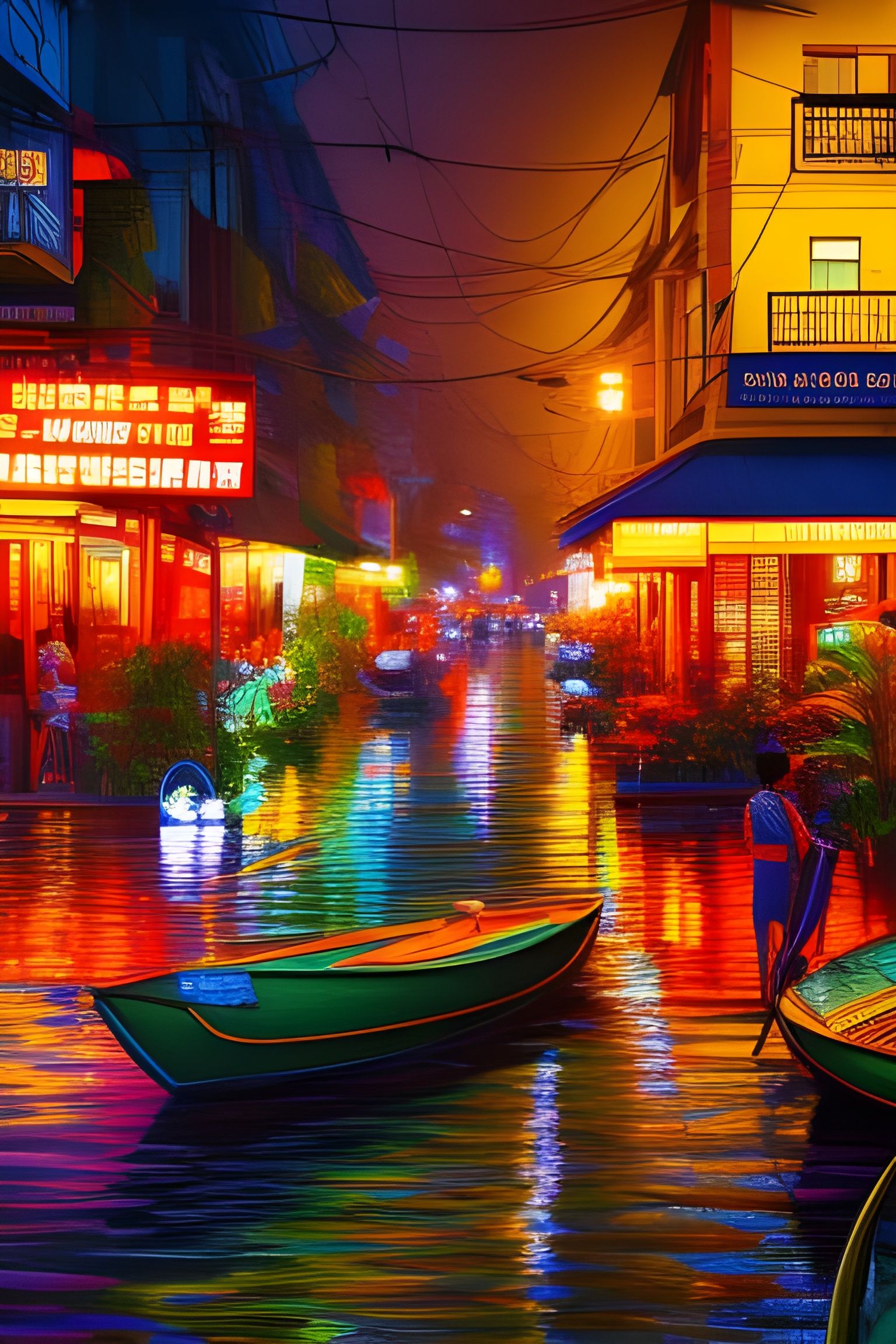 Colorful Surreal Pho: A Digital Illustration