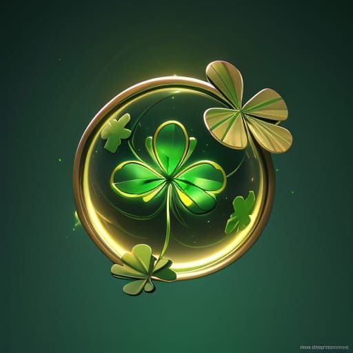 Emerald Four-Leaf Clover Masterpiece