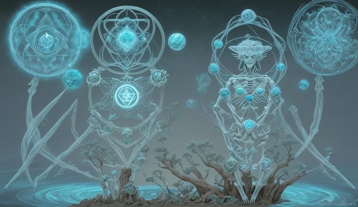 Fractal Rivertree with Skeletal Elements in 5D Shading