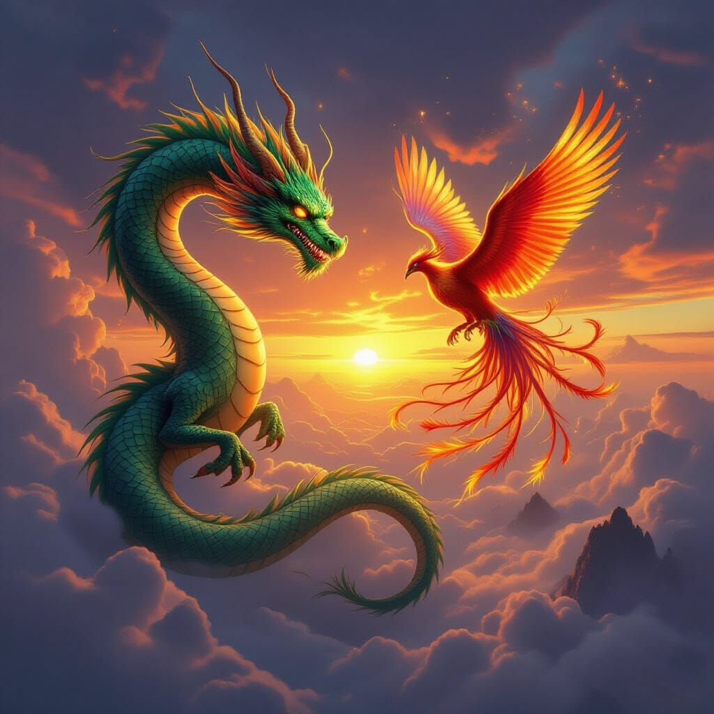Jade Dragon and Phoenix: Sky Rebirth