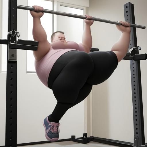 Challenging Pull-Up Attempt by a Person