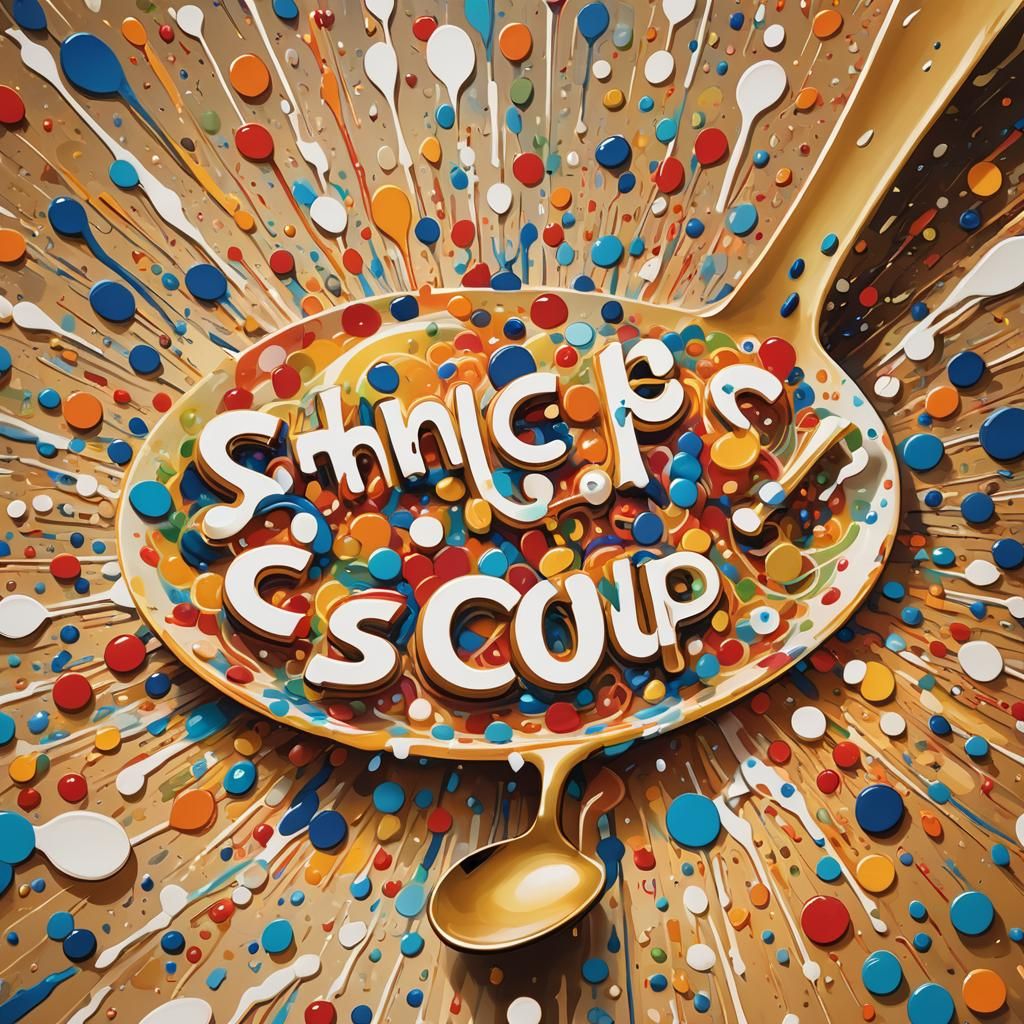 Expressionist Pop Art: Exploding Chicken Soup