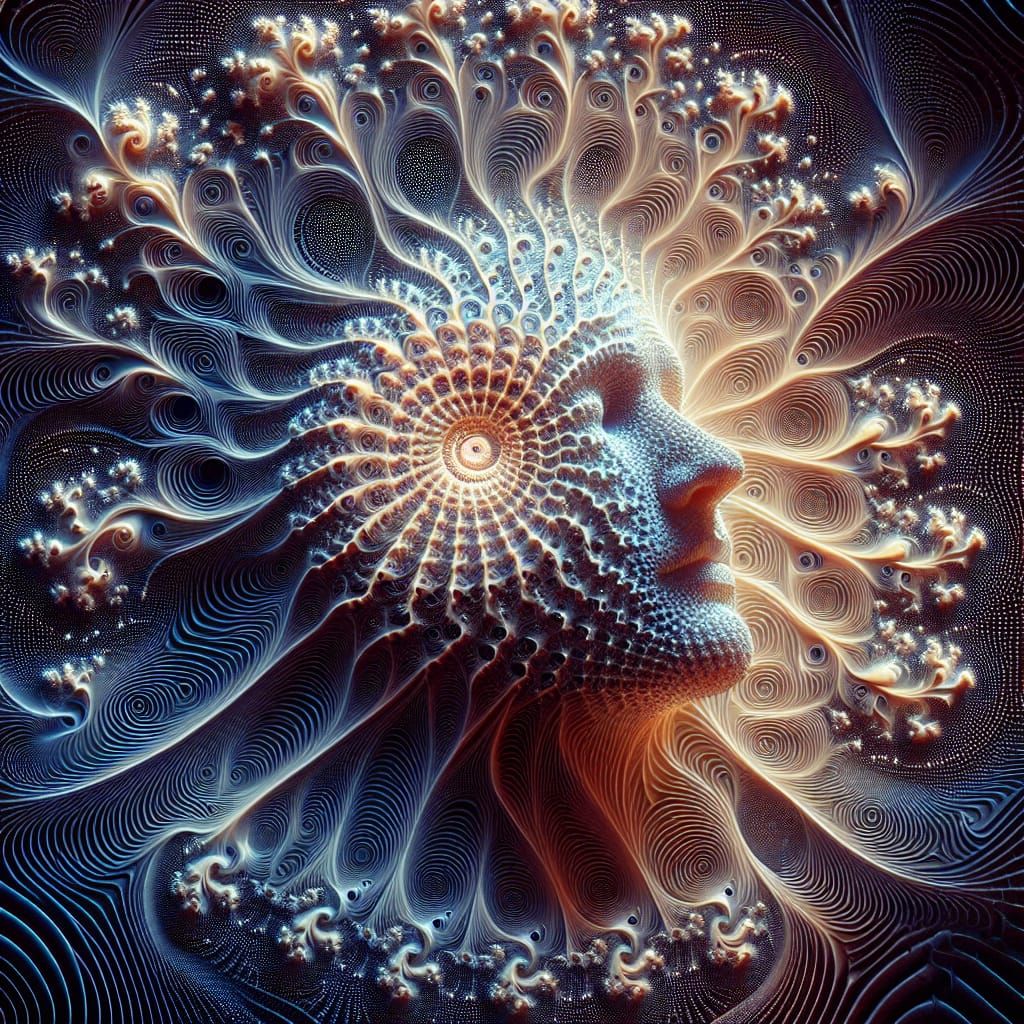 Intriguing Holo-Portrait in Lo-Fi Aesthetic