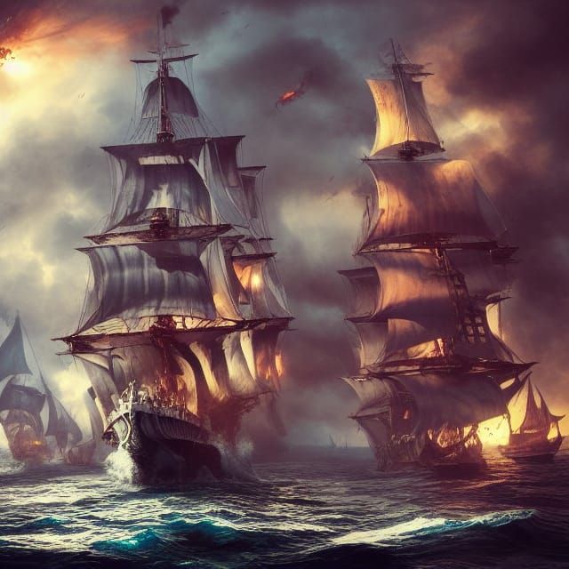 Pirate Ship in Epic Naval Warfare