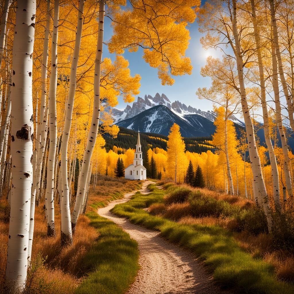 Autumn Path to White Church