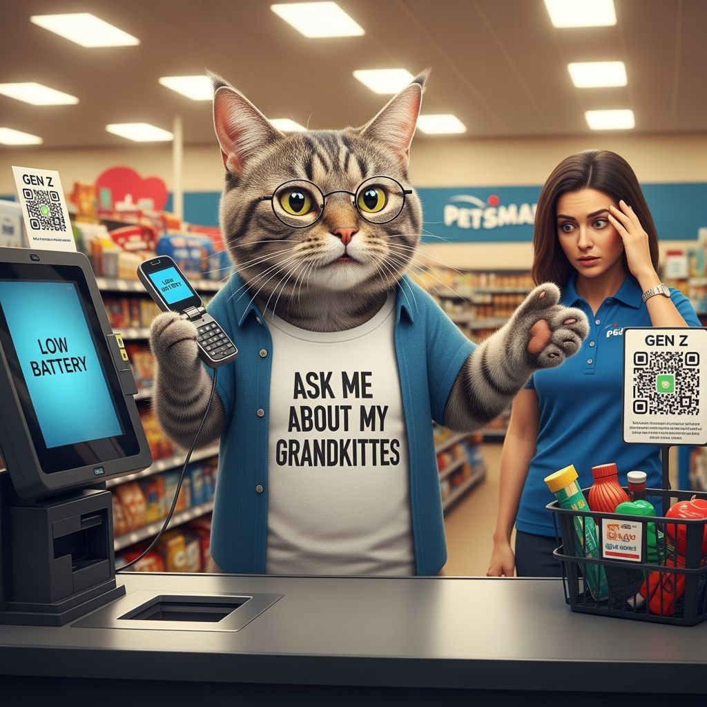 Grampa Boomer Confused At Self-Checkout