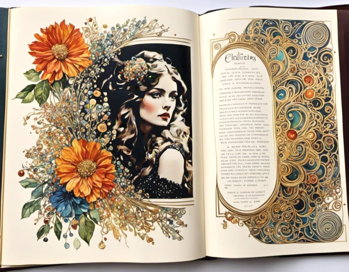 Psychedelic Bohemian Scrapbook Page Art