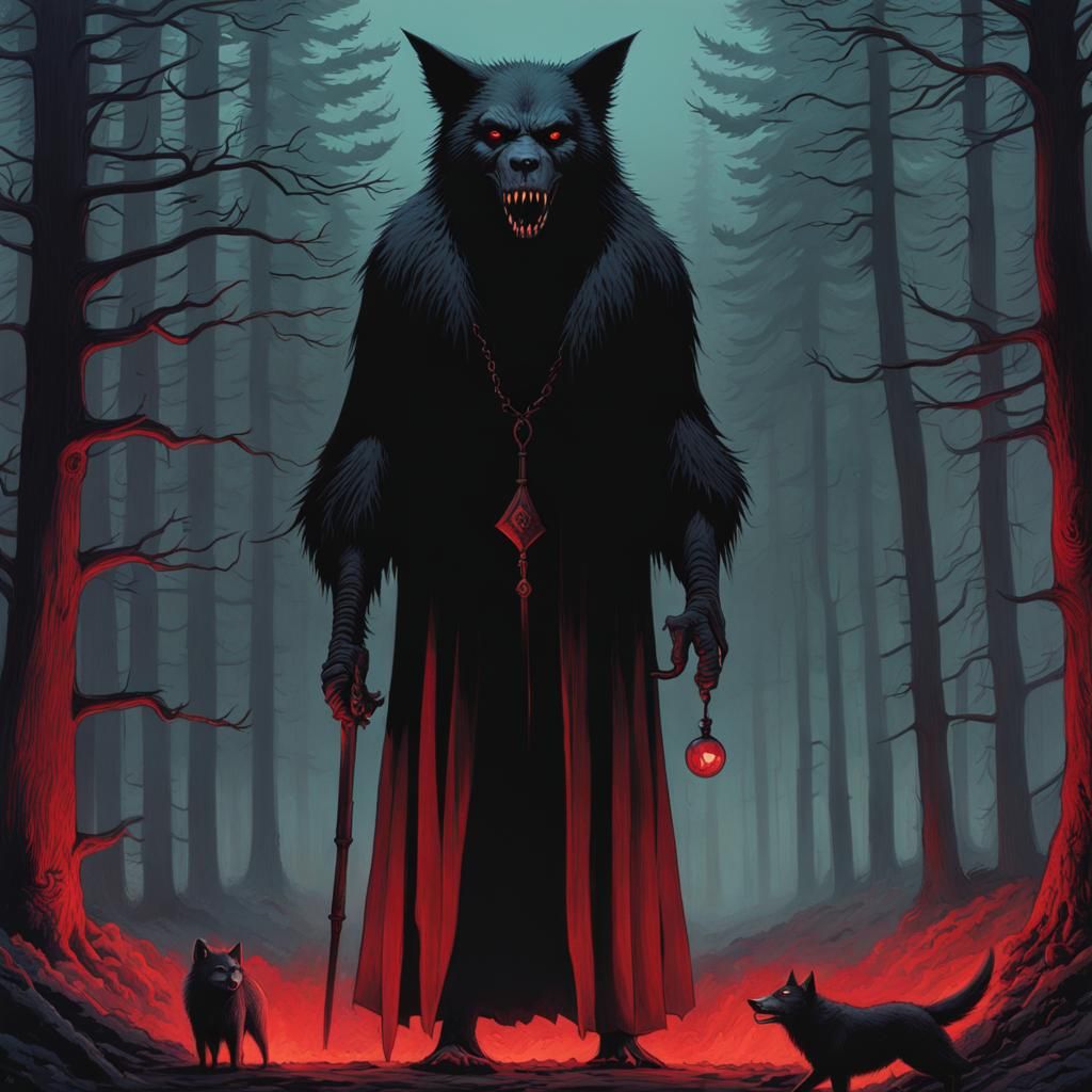 Nightmarish Creatures in Gothic Zombiecore Art