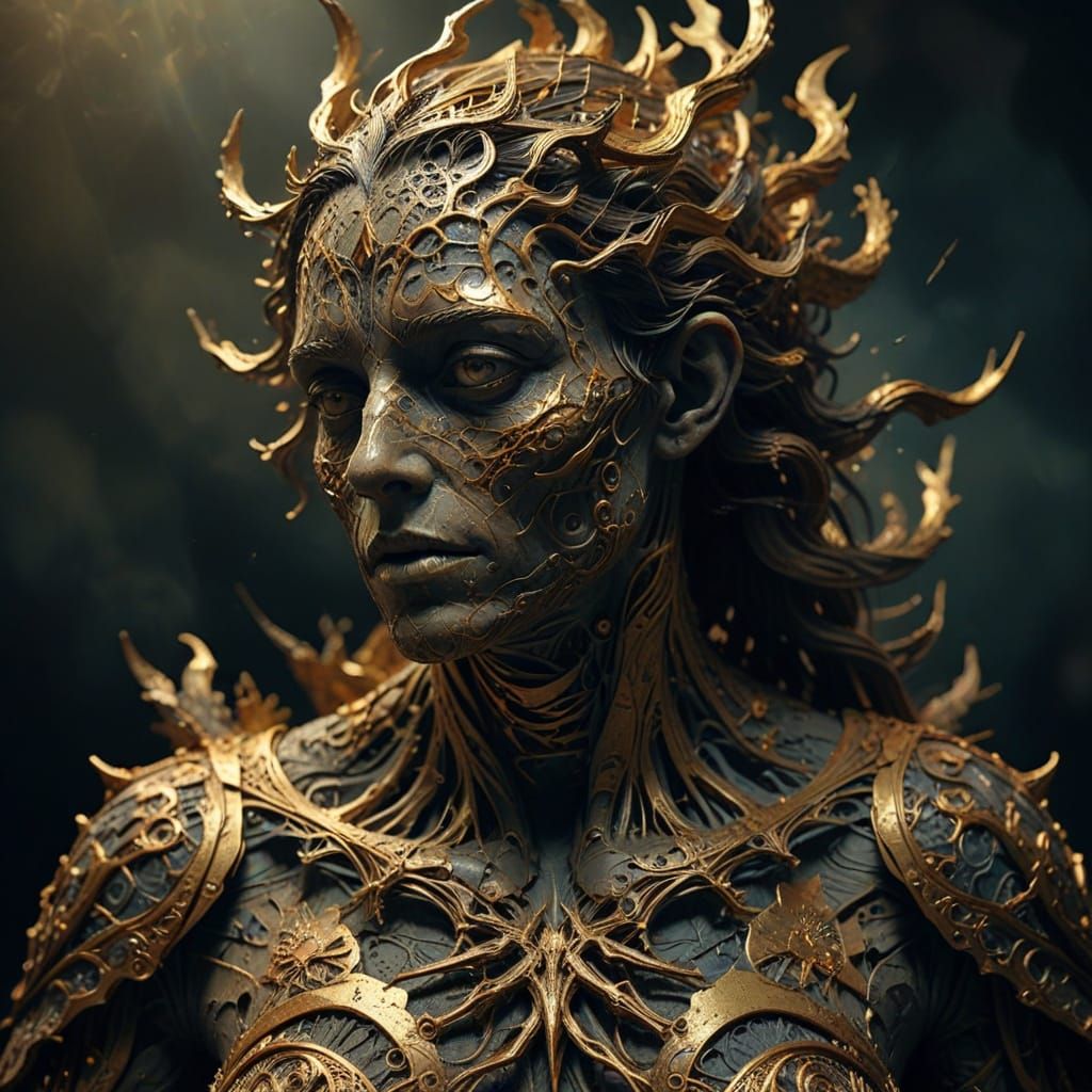 Surrealist Masterpiece in Dark Fantasy Style