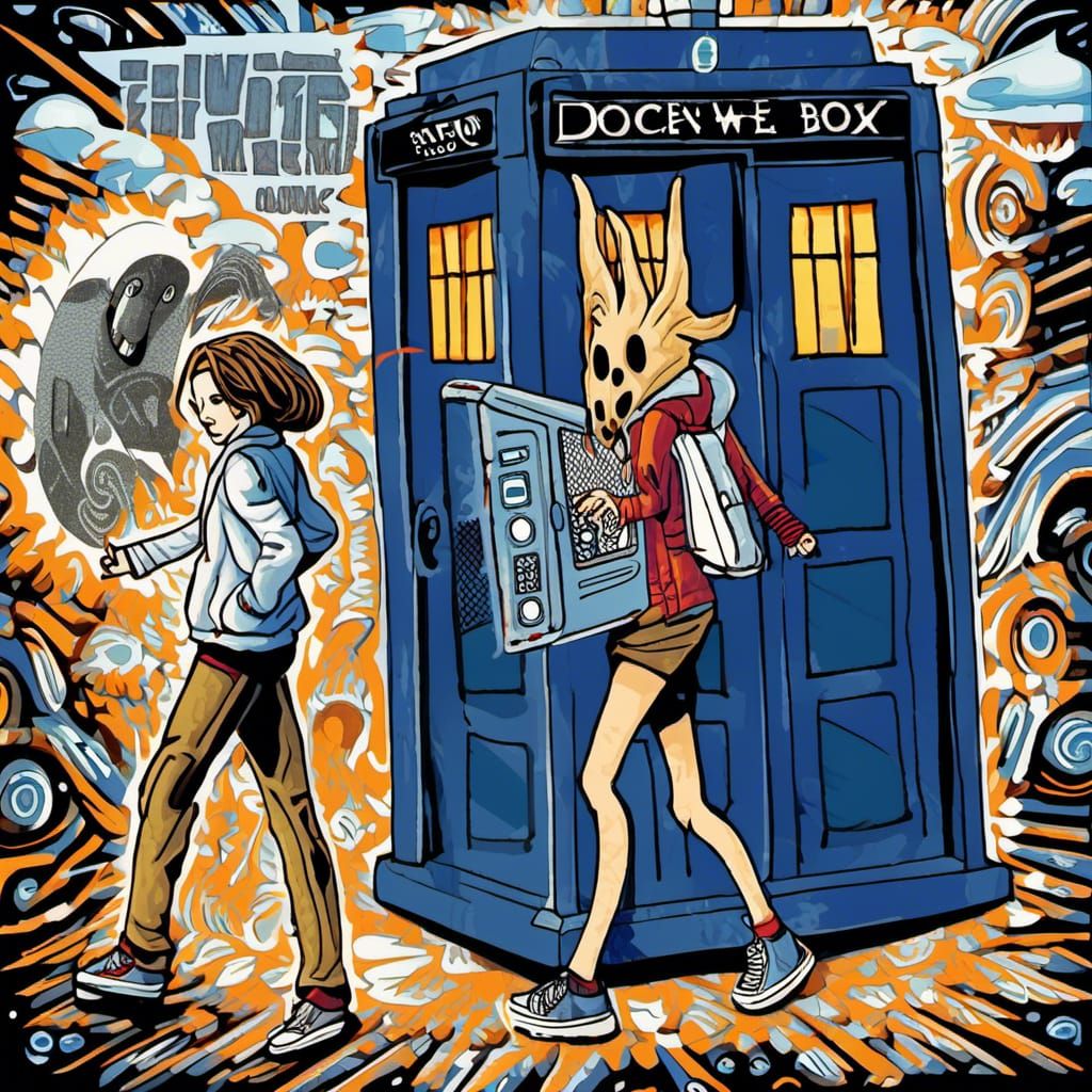 Ghost Hunter Tiffany: Graffiti Art TARDIS Adventure