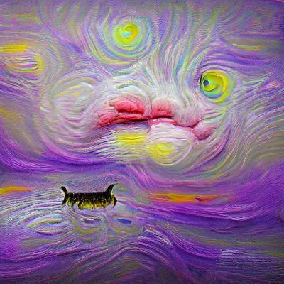 Cat's Allergic Reaction: Acrylic Art in 8K