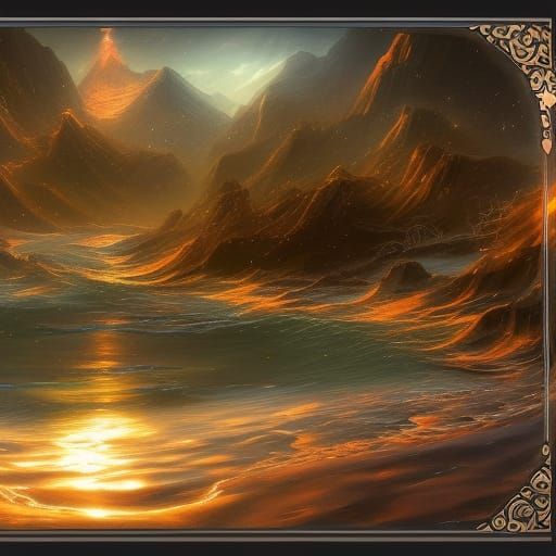 Freezing Beach Bubbles in Detailed Matte Painting