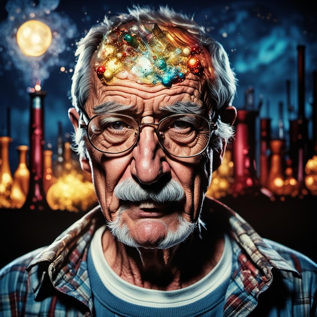 Eccentric Scientist's Explosive Lab: Hyperdetailed Digital P...