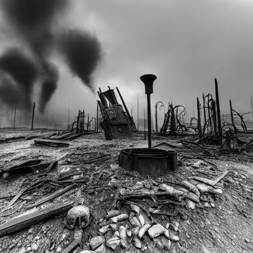 Goth Model in Post-Apocalyptic Surrealism