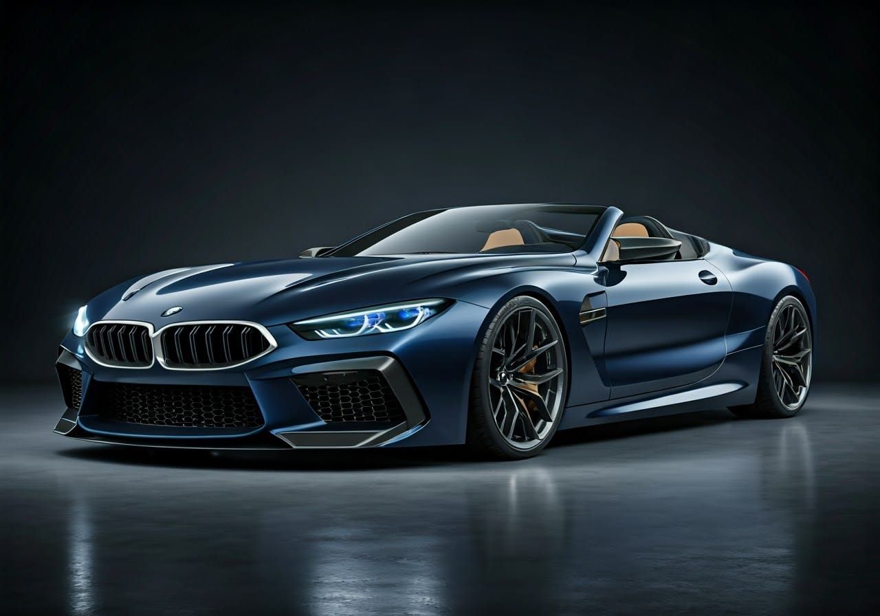 BMW M8 Speedster Concept in Metallic Dark Navy Blue
