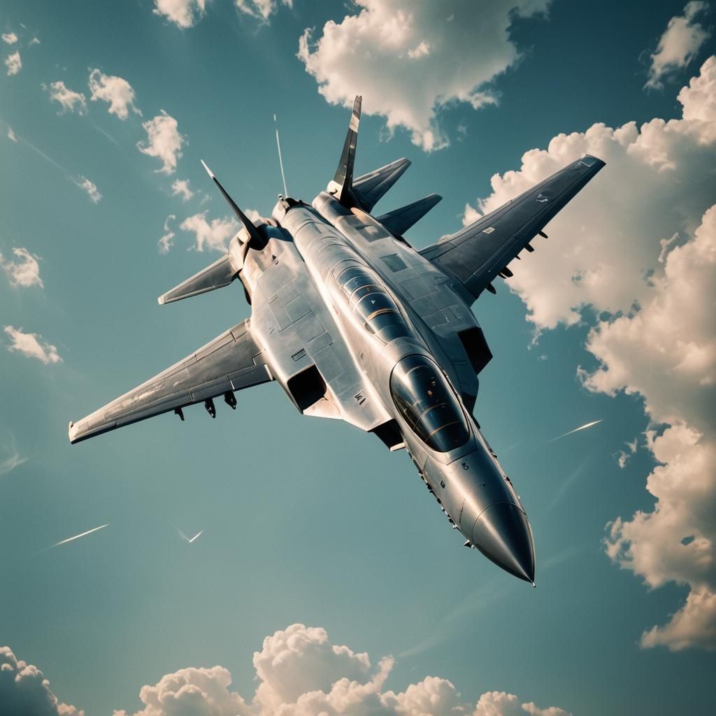 Futuristic Jet in Cinematic Flight