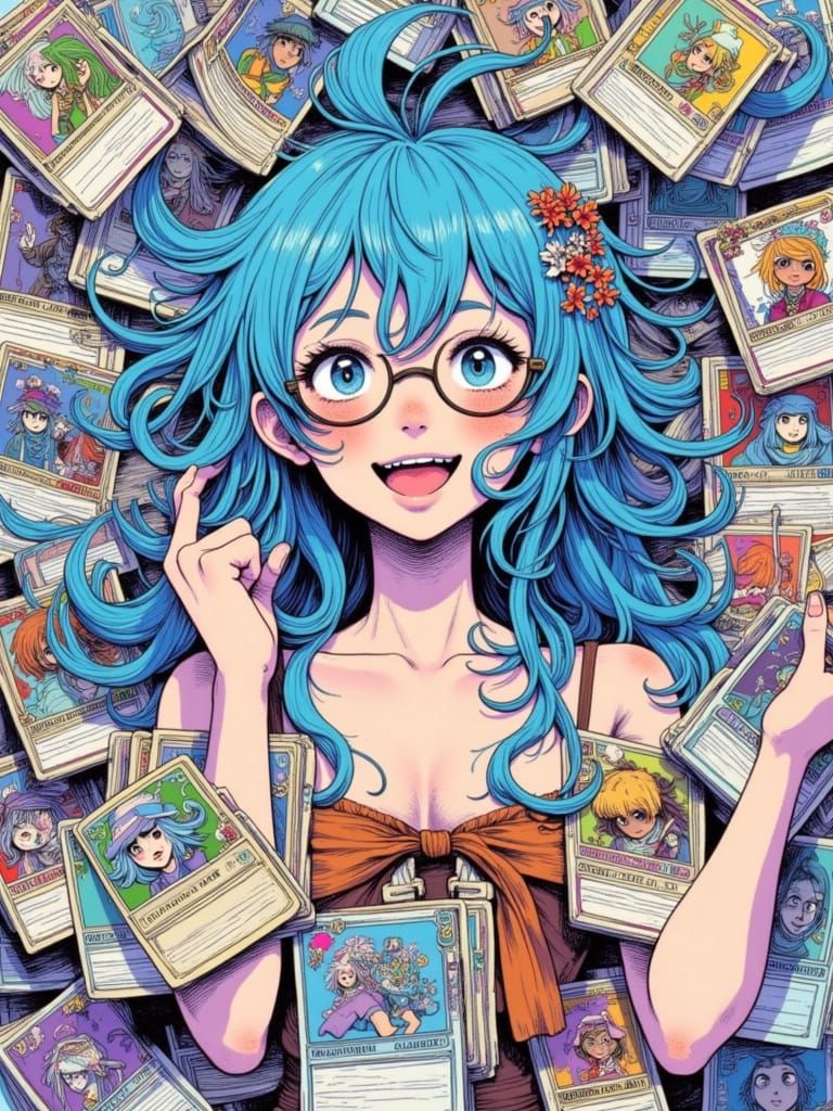 Anime Pirate Showcases Her TCG Collection