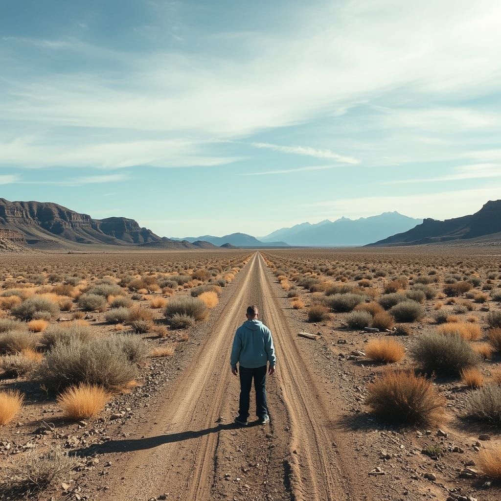 Desolate Landscape in the Middle of Nowhere
