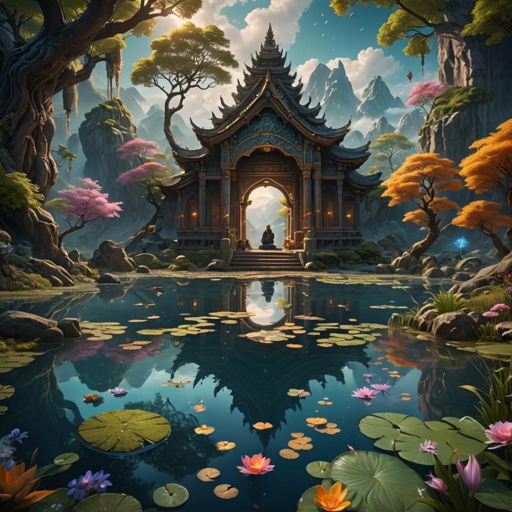 Fantastical Meditation on Life in Deep Color