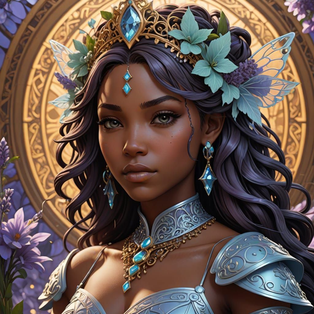 Ethereal African Princess in Lavish Kingdom Hearts Wedding A...