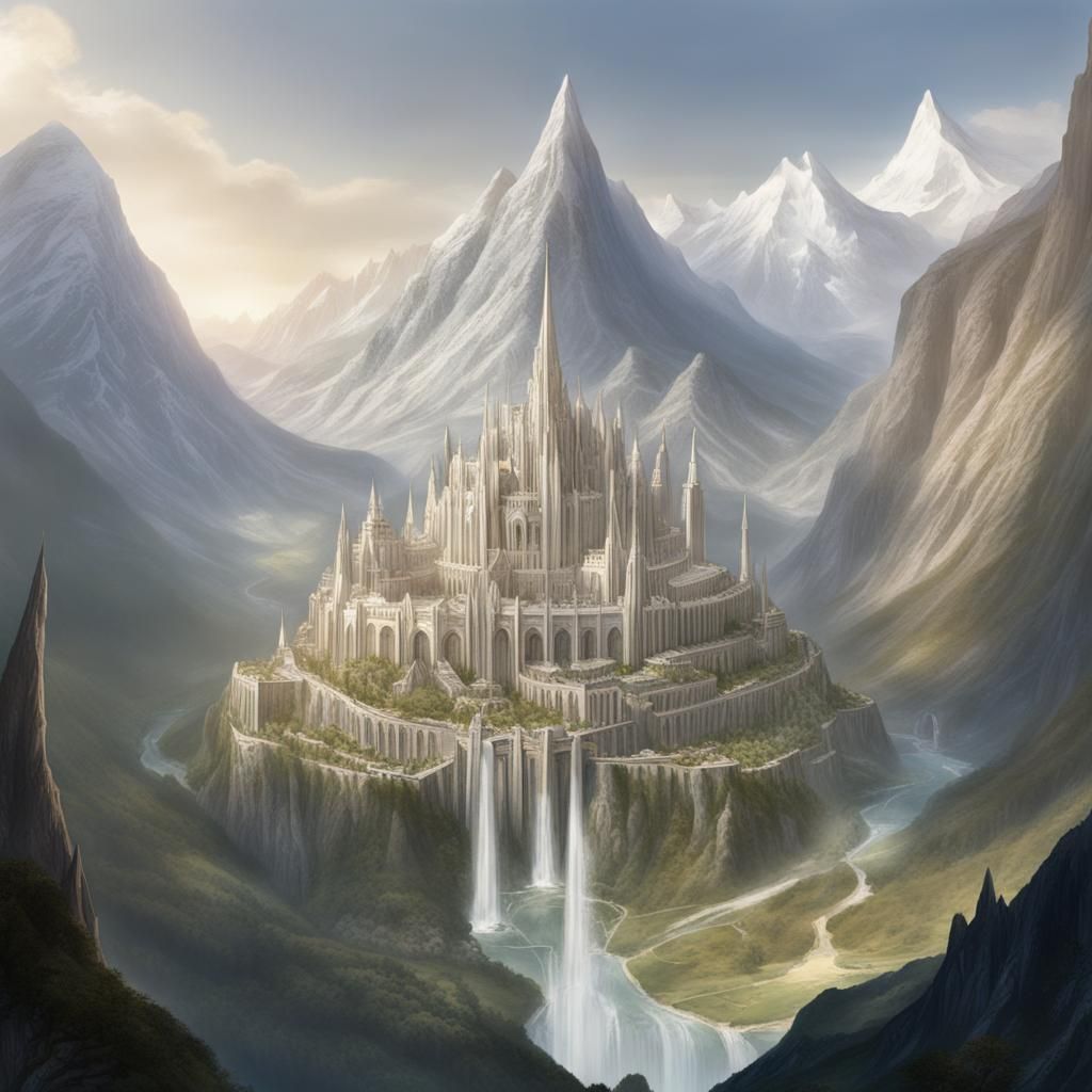 Gondolin: Hidden Elven City in the Mountains