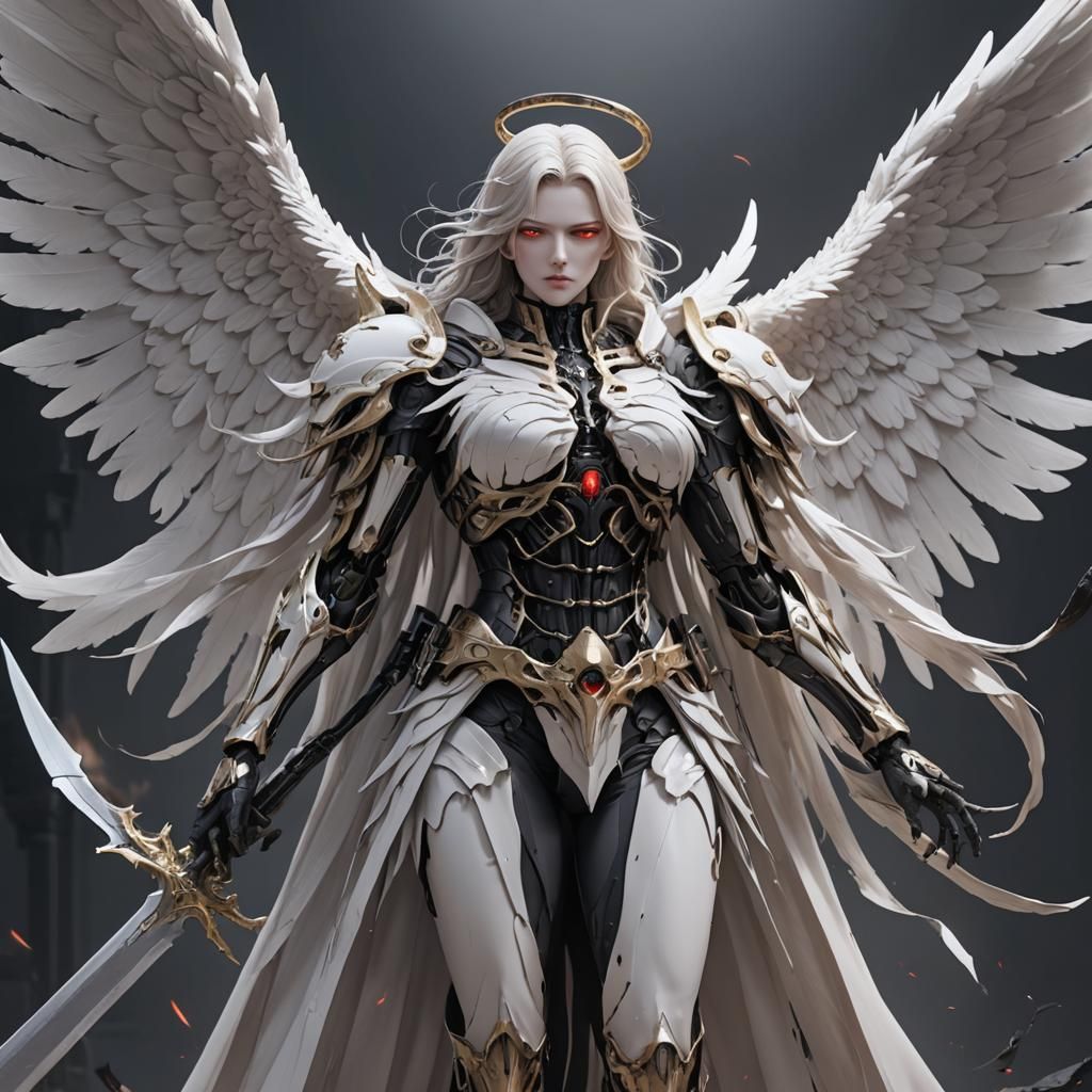 Anime Angel of Death in Human Form