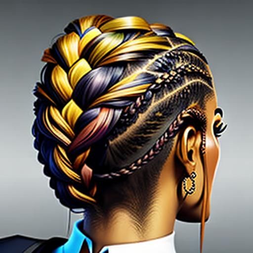 a triple helix, a more complex braided structure,