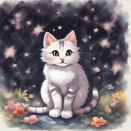 Soft and Gentle AI-Generated Kitty Cat