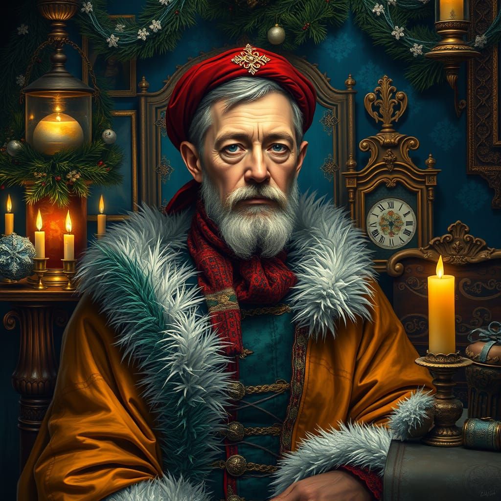 Antique Christmas portrait by VasK