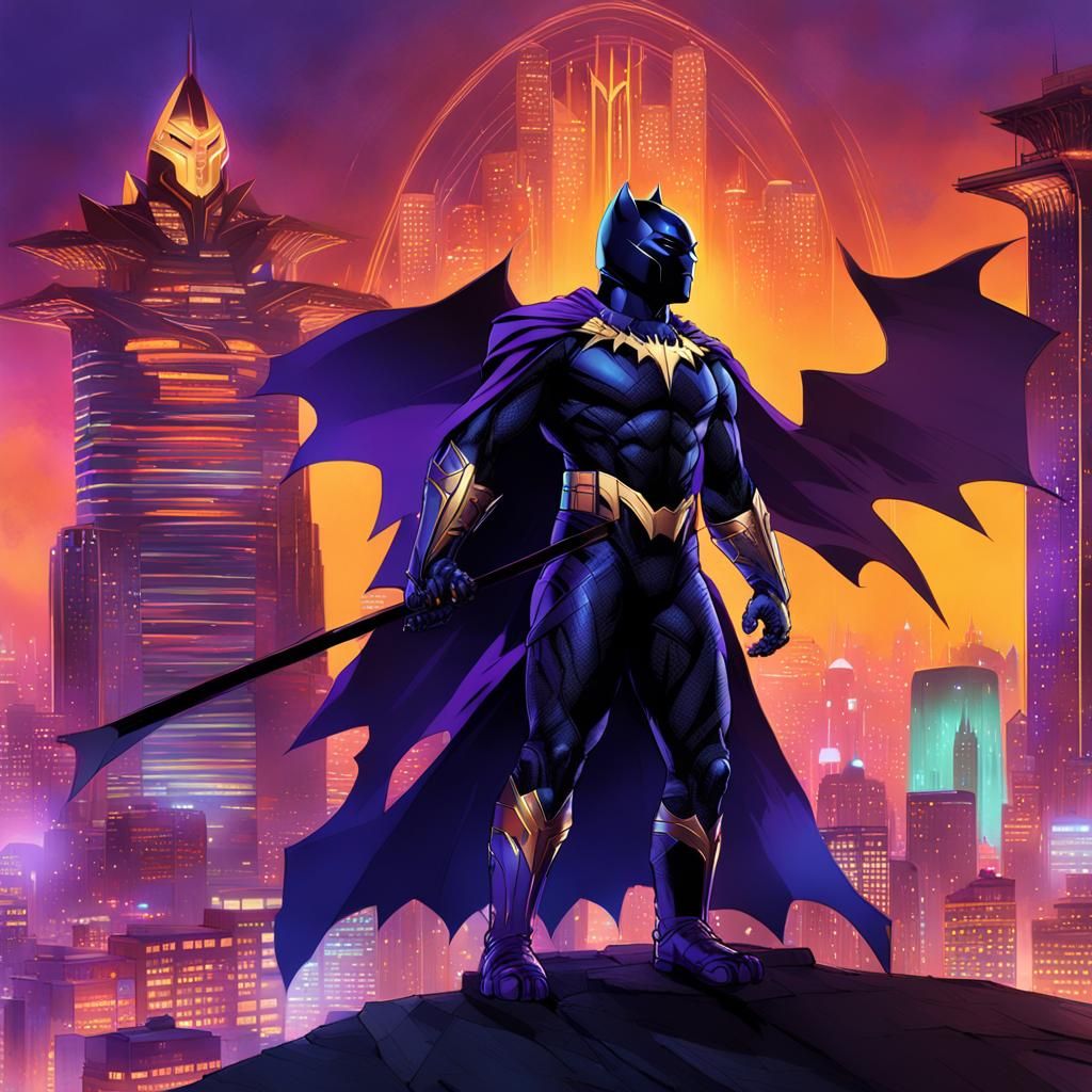 Wakanda's Dark Knight: A Black Panther Batman Fusion