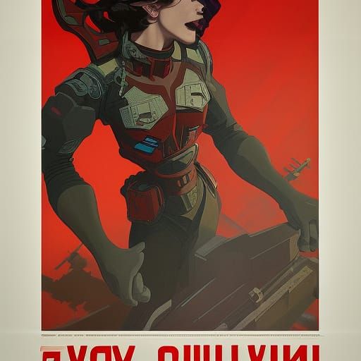 Eva 01 Wreaks Havoc: Soviet Propaganda Art