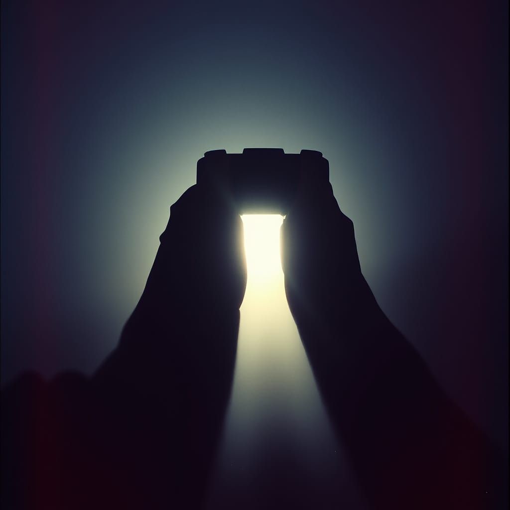 Cinematic Film Still in High-Contrast, 35mm Grain