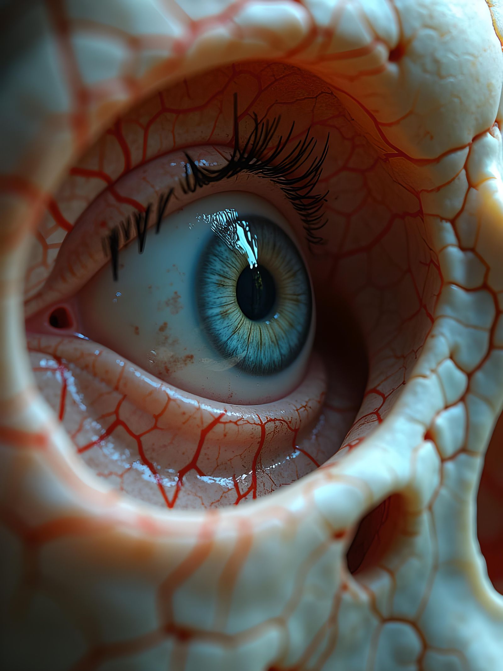 Steampunk Skull Interior View