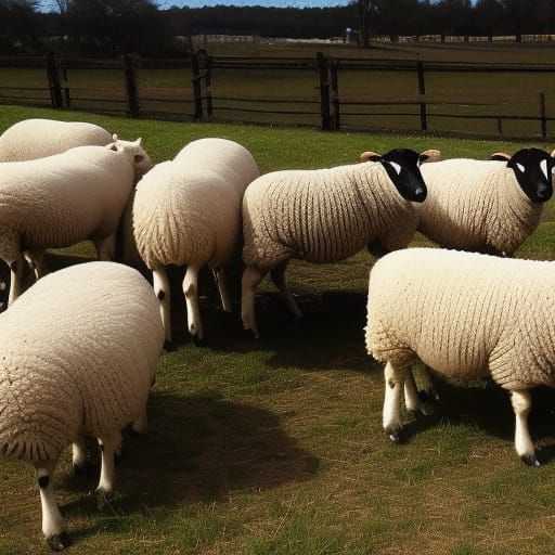 AI Generated Image of a Sheep