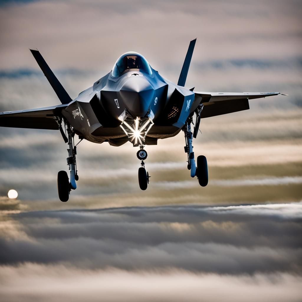 F-35 Fighter Jet in Professional Photography Style