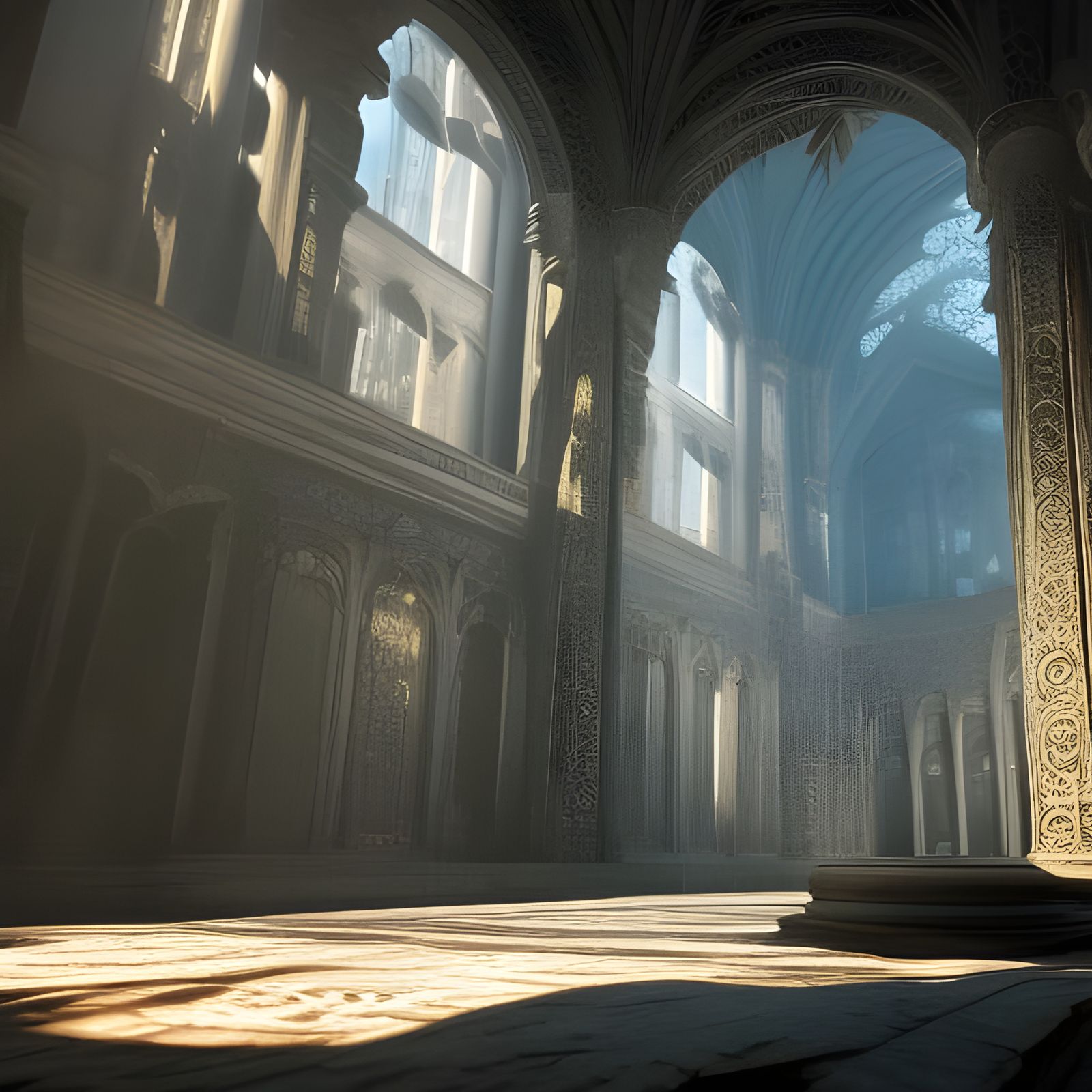 Epic 3D Rendering with Cinematic Depth