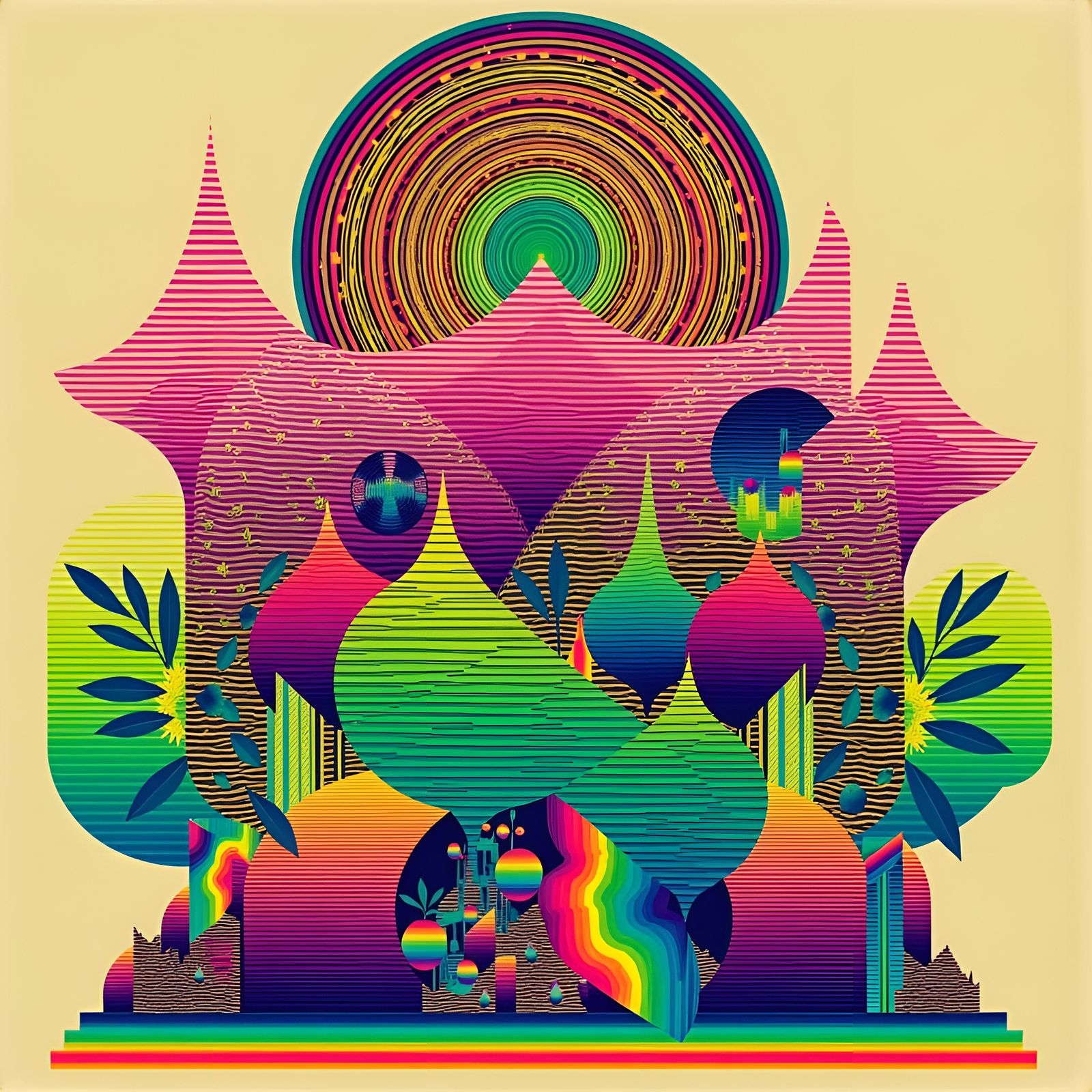 Abstract Ideological Birth Scene