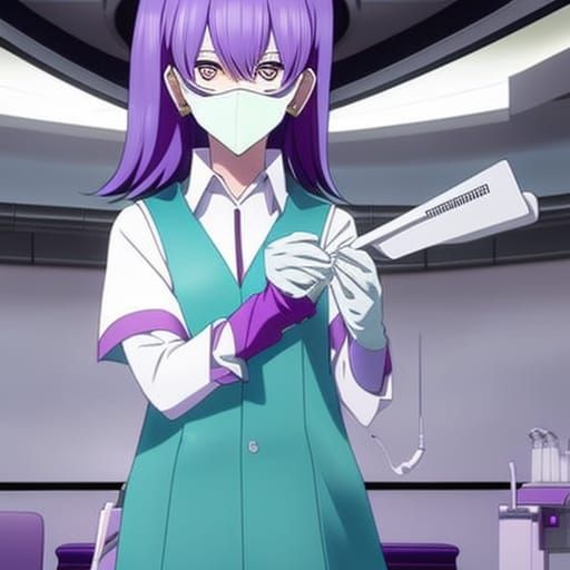 Female Dentist in Anime Style