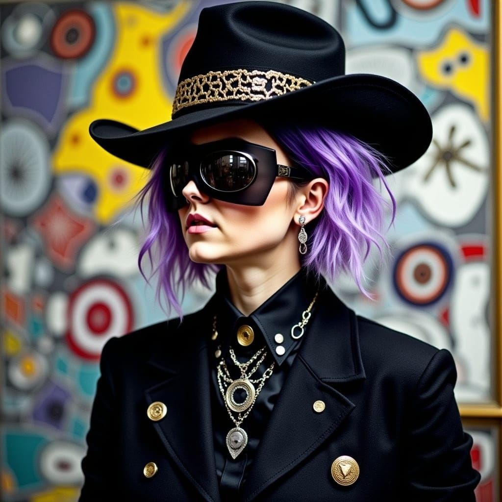 Punk Private Investigator Character Portrait