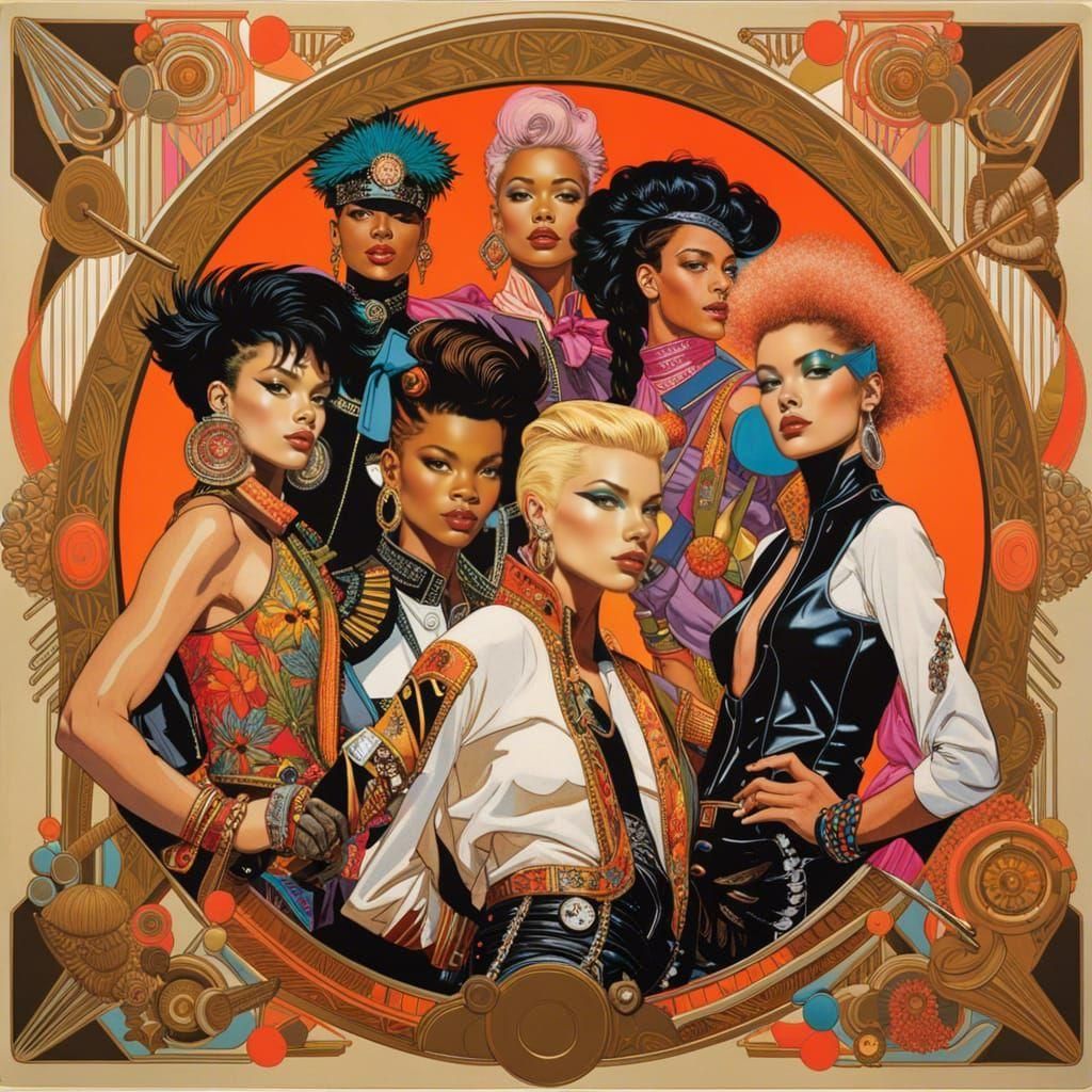 Maximalist 80's Punk Celebration in Bold Colors