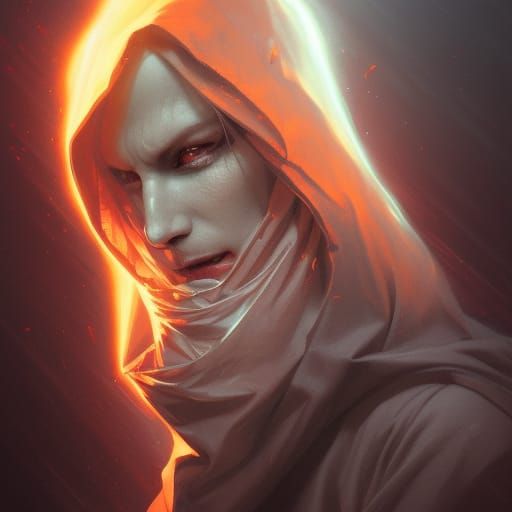 Hyperdetailed Demonic Figure Concept Art Portrait