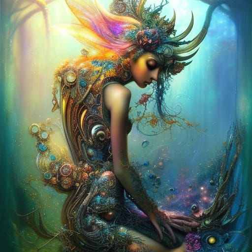 Clockpunk Fairycore Dreamscape in Detailed Photography