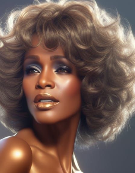 Ultrarealistic Portrait of Whitney Houston in 8k