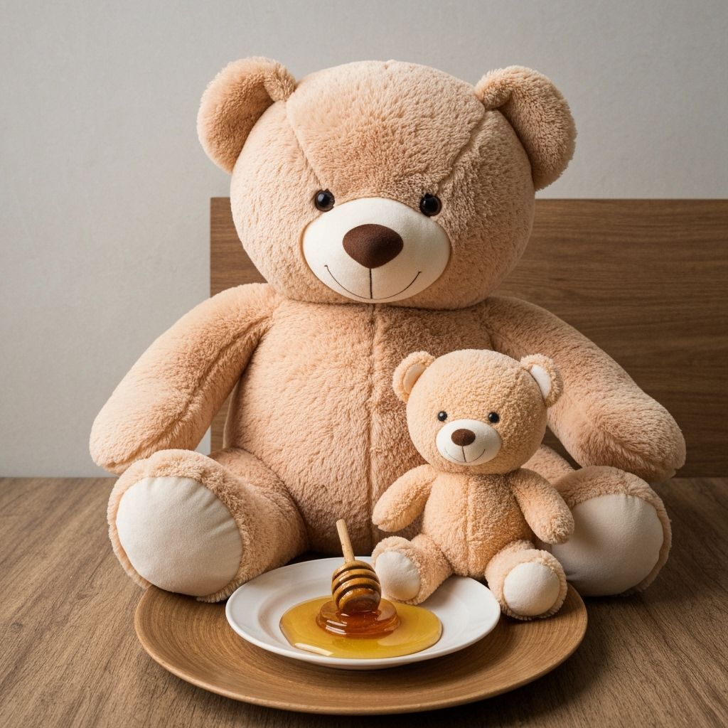Teddy Bears on Honey Plate