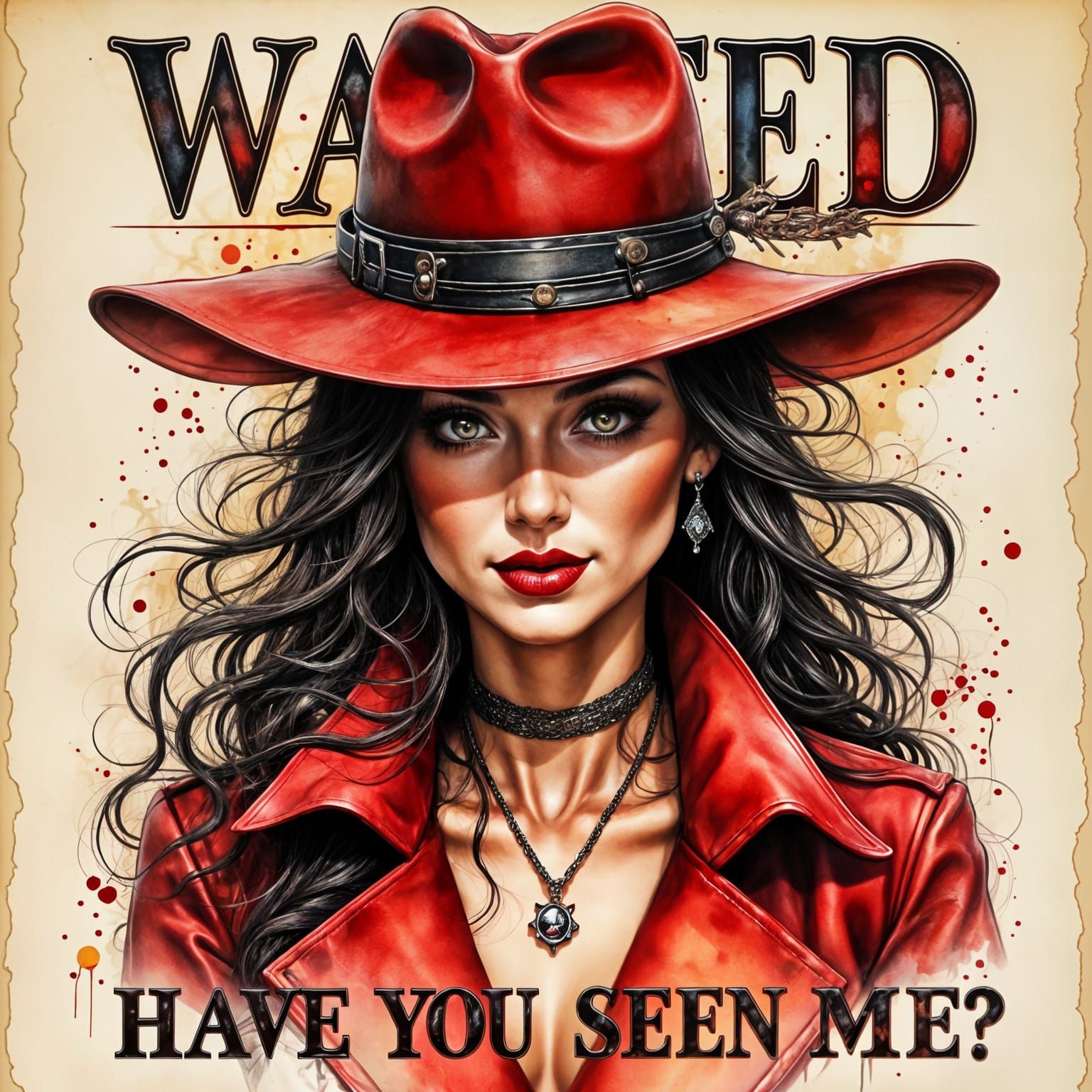 Carmen San Diego Ink and Paint Wanted Poster