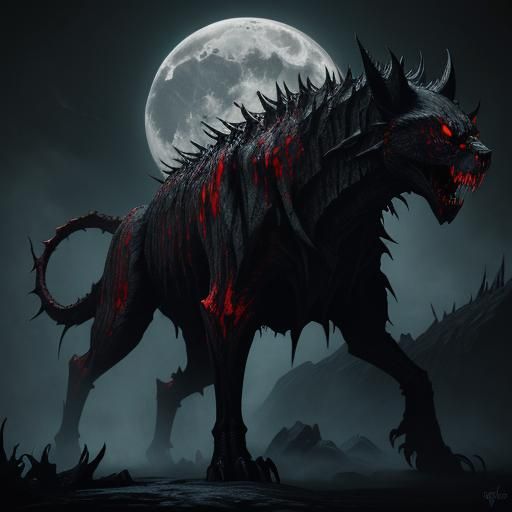 Unsettling Pale Beast Strikes Under Moonlight