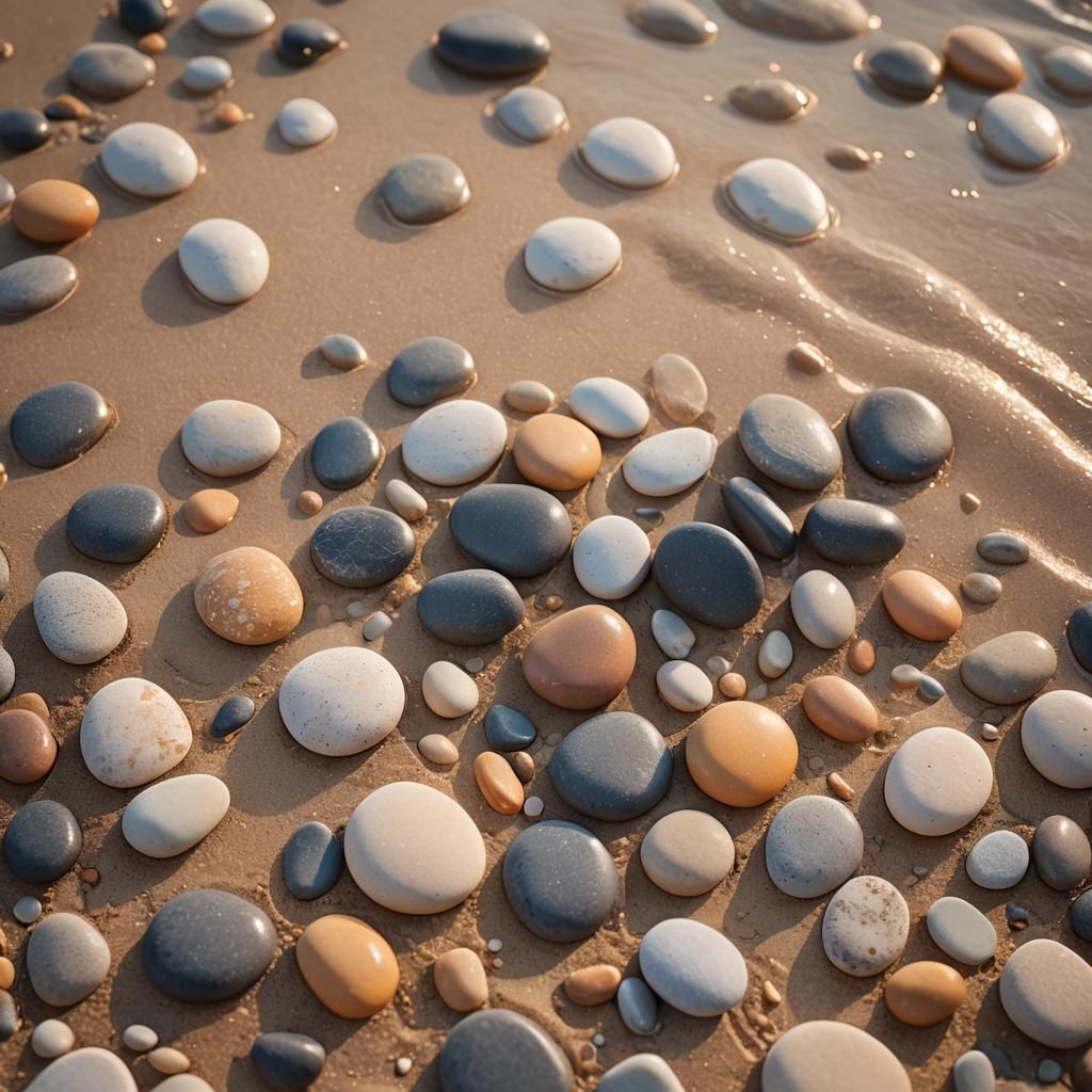 Sunset Beach Hot Stone Spa Macro Photography