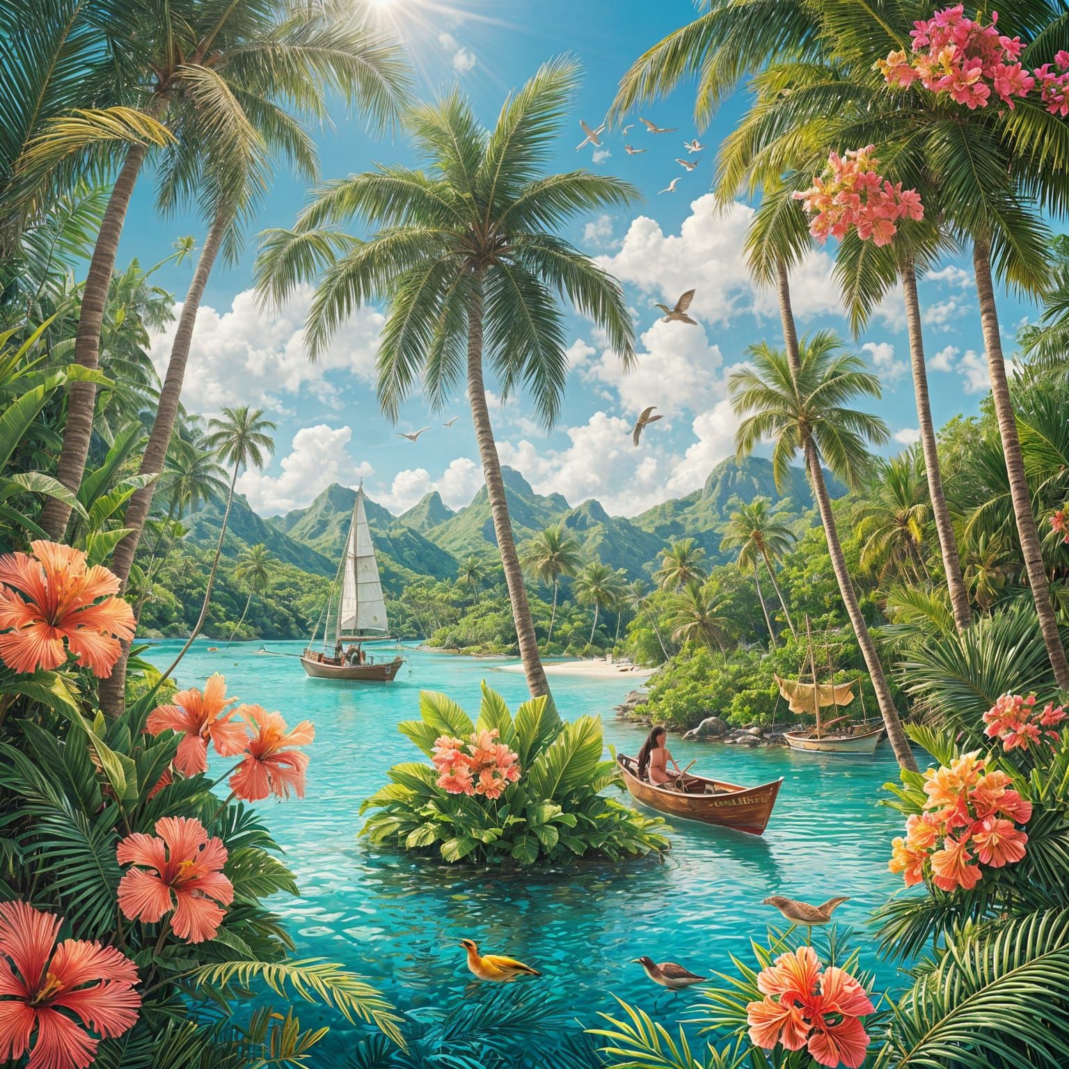 Polynesian Island Paradise with Moana Sailing